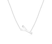 Letter Y Silver Necklace SPE-5539